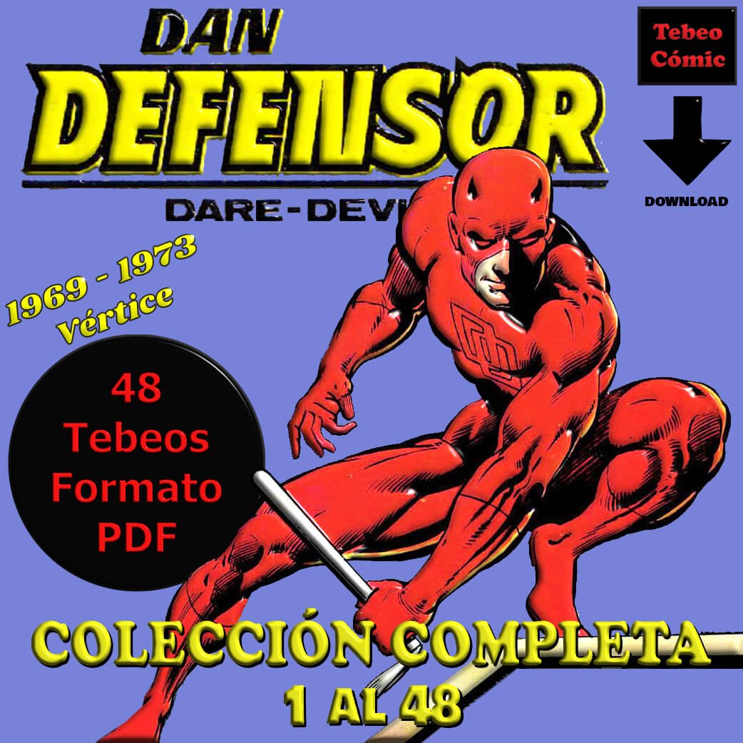 DAN DEFENSOR (Daredevil) - 1969 Vértice – Colección Completa – 48 ...
