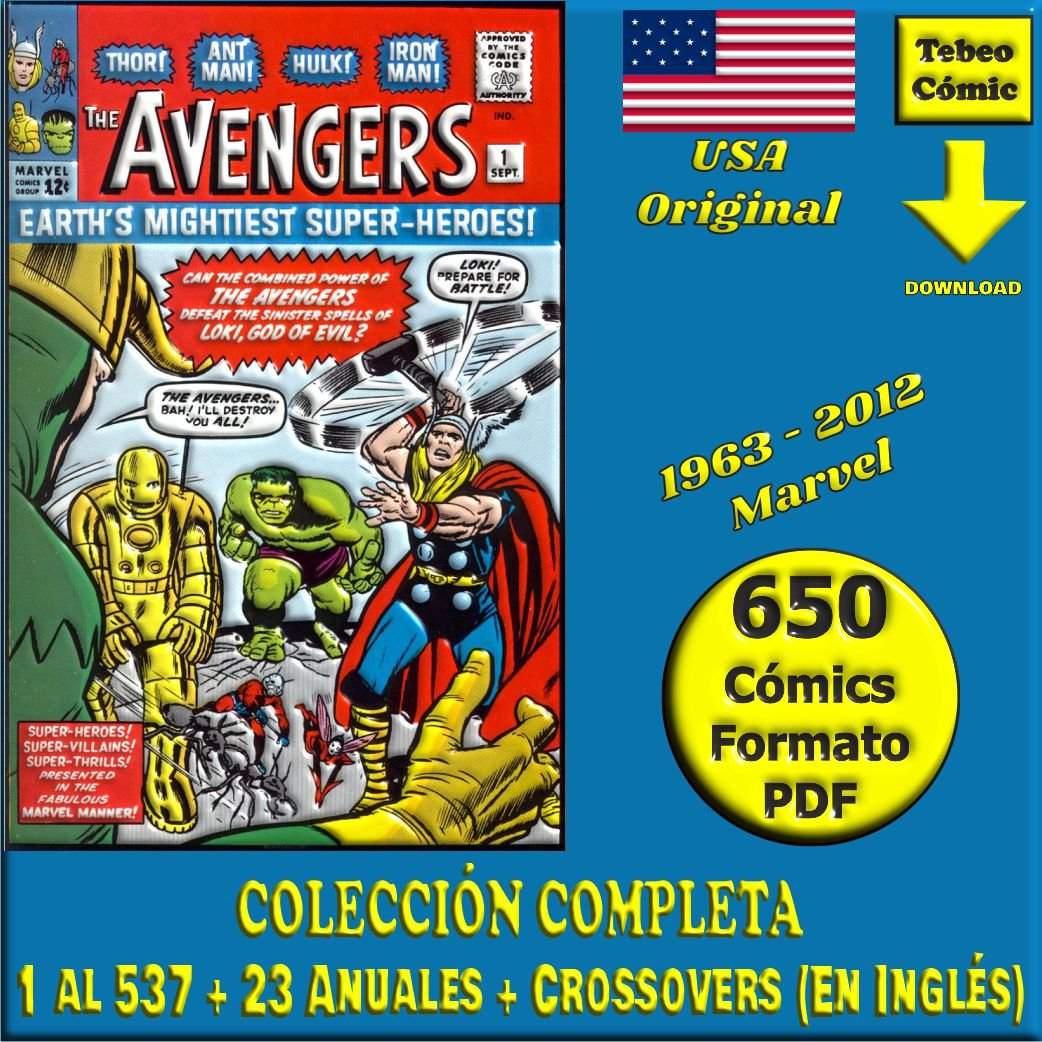 THE AVENGERS (Los Vengadores) - En Inglés - USA Original - 1963 / 2012 ...