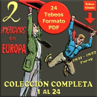 2 AMERICANOS EN EUROPA – 1951 - Colección Completa – 24 Tebeos En Formato PDF - Descarga Inmediata