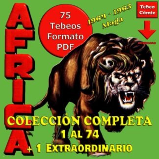 ÁFRICA - 1964 - Colección Completa - 75 Tebeos En Formato PDF - Descarga Inmediata