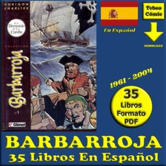 BARBARROJA - En Español - 1961 – Colección Completa – 35 Libros En Formato PDF - Descarga Inmediata