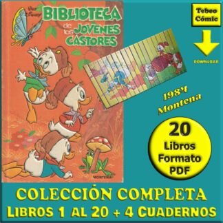 BIBLIOTECA DE LOS JÓVENES CASTORES – 1984 - Colección Completa – 20 Libros + 4 Cuadernos De Campo - En Formato PDF - Descarga Inmediata