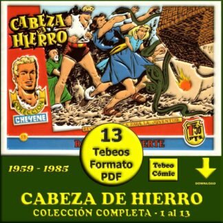 CABEZA DE HIERRO - 1985 – Colección Completa – 13 Tebeos En Formato PDF - Descarga Inmediata