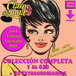 CLARO DE LUNA - 1959 - Colección Completa - 644 Tebeos En Formato PDF - Descarga Inmediata