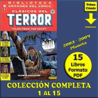 CLÁSICOS DEL TERROR - 2003 - Planeta - Colección Completa - 15 Libros En Formato PDF - Descarga Inmediata