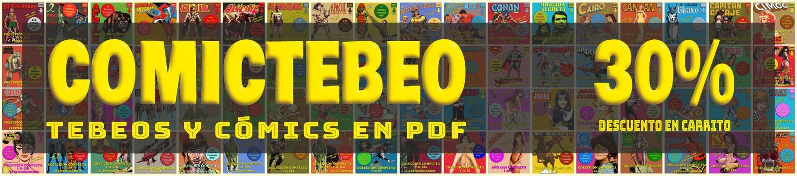30% De Descuento. Miles de Tebeos y Cómics en Formato PDF para Descarga Inmediata