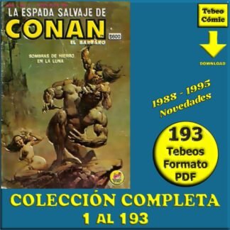 CONAN - LA ESPADA SALVAJE DE – 1988 - Novedades Editores - Colección Completa – 193 Tebeos En Formato PDF - Descarga Inmediata