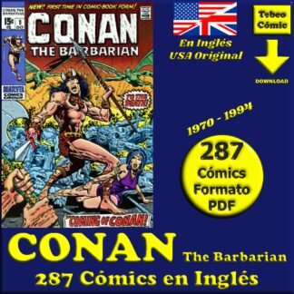 CONAN The Barbarian - En Inglés - USA Original - 1970 / 1994 - Colección Completa - 287 Cómics En Formato PDF - Descarga Inmediata