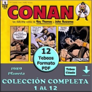 CONAN - Tiras De Prensa – 1989 – Colección Completa – 12 Tebeos En Formato PDF - Descarga Inmediata