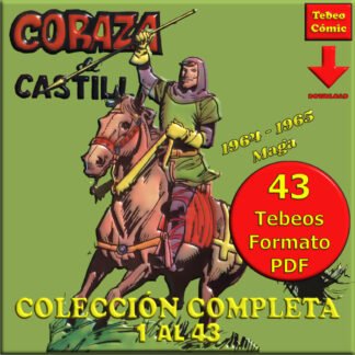 CORAZA DE CASTILLA - 1964 - Colección Completa - 43 Tebeos En Formato PDF - Descarga Inmediata