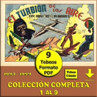 DANI EL AVIADOR – 1943 - Colección Completa – 9 Tebeos En Formato PDF - Descarga Inmediata