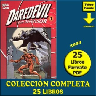 DAREDEVIL - 2003 – Coleccionable - Colección Completa – 25 Libros En Formato PDF - Descarga Inmediata