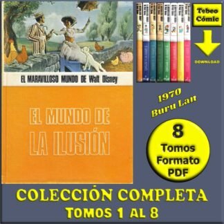 DISNEY - El Maravilloso Mundo De Walt Disney - 1970 – Colección Completa – 8 Tomos En Formato PDF - Descarga Inmediata