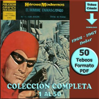 HÉROES MODERNOS – 2ª Época – 1966 - Dolar - Colección Completa – 50 Tebeos En Formato PDF - Descarga Inmediata
