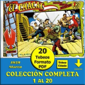 EL CHACAL - 1959 - Marco – Colección Completa – 20 Tebeos En Formato PDF - Descarga Inmediata
