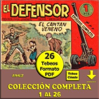 EL DEFENSOR – 1962 - Colección Completa – 26 Tebeos En Formato PDF - Descarga Inmediata
