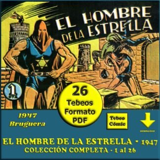 EL HOMBRE DE LA ESTRELLA – 1947 - Colección Completa – 26 Tebeos En Formato PDF - Descarga Inmediata