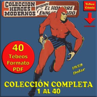 EL HOMBRE ENMASCARADO – Héroes Modernos Serie 0 – 1959 - Colección Completa – 40 Tebeos En Formato PDF - Descarga Inmediata