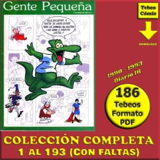 GENTE PEQUEÑA / JOVEN - Suplemento Infantil De DIARIO 16 - 1990 / 1993 – Colección Completa – 186 Tebeos En Formato PDF - Descarga Inmediata