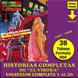 HISTORIAS COMPLETAS DE "EL VÍBORA" - 1987 - Colección Completa - 38 Tebeos En Formato PDF - Descarga Inmediata