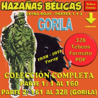 HAZAÑAS BÉLICAS Extra Rojo - 1958 - Colección Completa - 328 Tebeos En Formato PDF - Descarga Inmediata