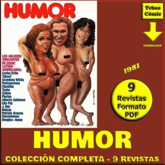 HUMOR - 1981 – Colección Completa – 9 Revistas En Formato PDF - Descarga Inmediata