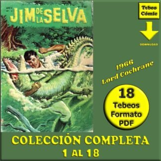 JIM DE LA SELVA (Jungle Jim) - 1966 - Lord Cochrane – Colección Completa – 18 Tebeos En Formato PDF - Descarga Inmediata