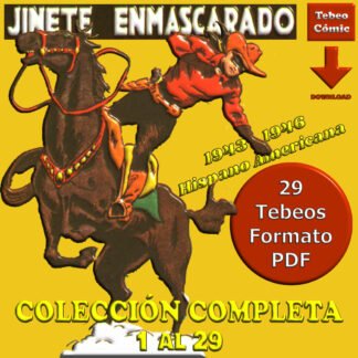 JINETE ENMASCARADO - 1943 - Colección Completa - 29 Tebeos En Formato PDF - Descarga Inmediata