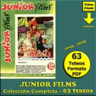 JUNIOR FILMS - 1946 - Colección Completa - 63 Tebeos En Formato PDF - Descarga Inmediata