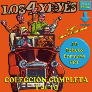 LOS 4 YE-YÉS – 1966 - Colección Completa – 10 Tebeos En Formato PDF - Descarga Inmediata
