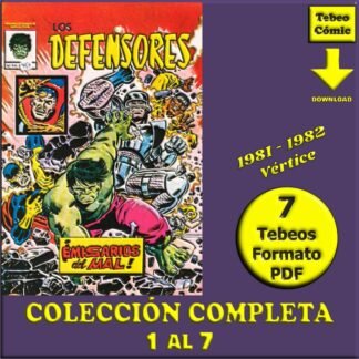 LOS DEFENSORES - 1981 - Vértice – Colección Completa – 7 Tebeos En Formato PDF - Descarga Inmediata