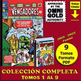 LOS VENGADORES - 2012 - OMNIGOLD – Colección Completa – 9 Tomos En Formato PDF - Descarga Inmediata