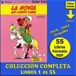 LUCKY LUKE - 1976 – Colección Completa – 55 Libros En Formato PDF - Descarga Inmediata