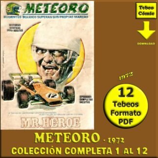 METEORO - 1972 - Vértice – Colección Completa – 12 Tebeos En Formato PDF - Descarga Inmediata