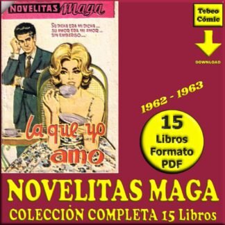 NOVELITAS MAGA – 1962 - Colección De 15 Libros En Formato PDF - Descarga Inmediata