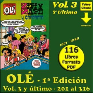 COLECCIÓN OLÉ - 1ª Edición - 1971 / 1986 - Vol. 3 Y Último - 116 Libros En Formato PDF - Descarga Inmediata