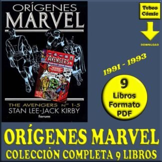 ORÍGENES MARVEL - 1991 - Forum - Colección Completa - 9 Libros En Formato PDF - Descarga Inmediata
