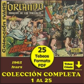 ORLANDO - Príncipe De Las Tinieblas - 1965 - Colección Completa - 25 Tebeos En Formato PDF - Descarga Inmediata