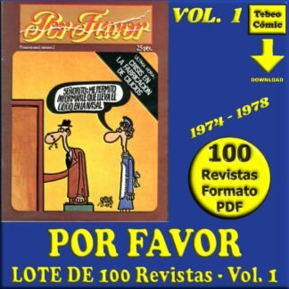 POR FAVOR - Vol. 1 - 1974 - Lote de 100 Revistas En Formato PDF - Descarga Inmediata