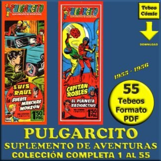 PULGARCITO - SUPLEMENTO DE AVENTURAS - 1955 - Colección Completa - 55 Tebeos En Formato PDF - Descarga Inmediata