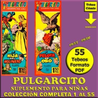 PULGARCITO - SUPLEMENTO PARA NIÑAS - 1955 - Colección Completa - 55 Tebeos En Formato PDF - Descarga Inmediata