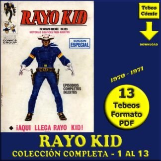 RAYO KID - 1970 - Vértice – Colección Completa – 13 Tebeos En Formato PDF - Descarga Inmediata