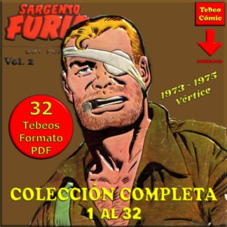 SARGENTO FURIA - Vértice 1973 Vol. 2 – Colección Completa – 32 Tebeos En Formato PDF - Descarga Inmediata