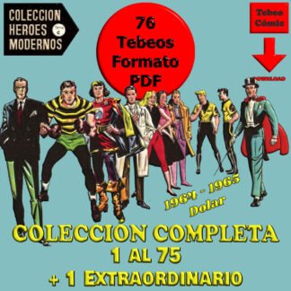 HÉROES MODERNOS – Serie C – 1964 - Colección Completa – 76 Tebeos En Formato PDF - Descarga Inmediata