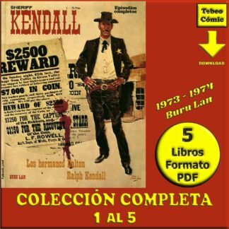 SHERIFF KENDALL - 1973 - Buru Lan - Colección Completa - 5 Libros En Formato PDF - Descarga Inmediata
