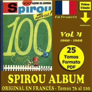 SPIROU ALBUM - Vol. 4 - Original En Francés – 1960 / 1966 - Colección De 25 Tomos En Formato PDF - Descarga Inmediata