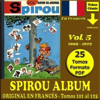 SPIROU ALBUM - Vol. 5 - Original En Francés – 1966 / 1972 - Colección De 25 Tomos En Formato PDF - Descarga Inmediata