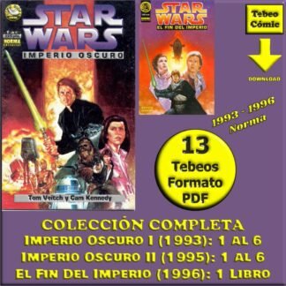 STAR WARS - Imperio Oscuro I Y II - 1993 - Norma - Colección Completa - 13 Tebeos En Formato PDF - Descarga Inmediata