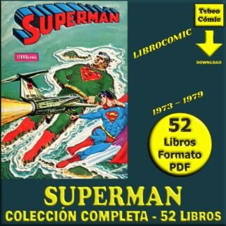 SUPERMAN - Librocomic - 1973 - Novaro - Colección Completa - 52 Libros En Formato PDF - Descarga Inmediata