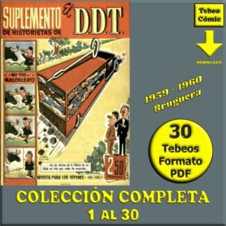 DDT - SUPLEMENTO DE HISTORIETAS – 1959 - Colección Completa – 30 Tebeos En Formato PDF - Descarga Inmediata